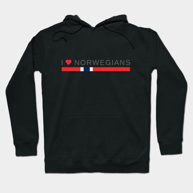 I love Norwegians | Norway Hoodie by tshirtsnorway